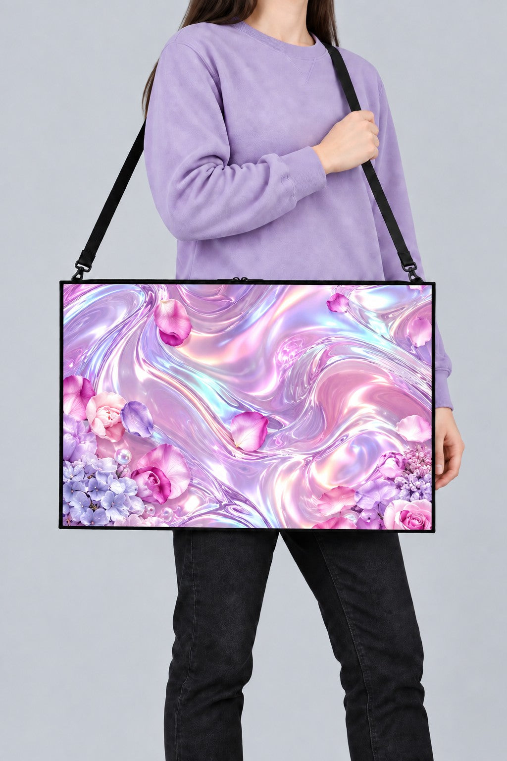 Iridescent Bloom Art Bag
