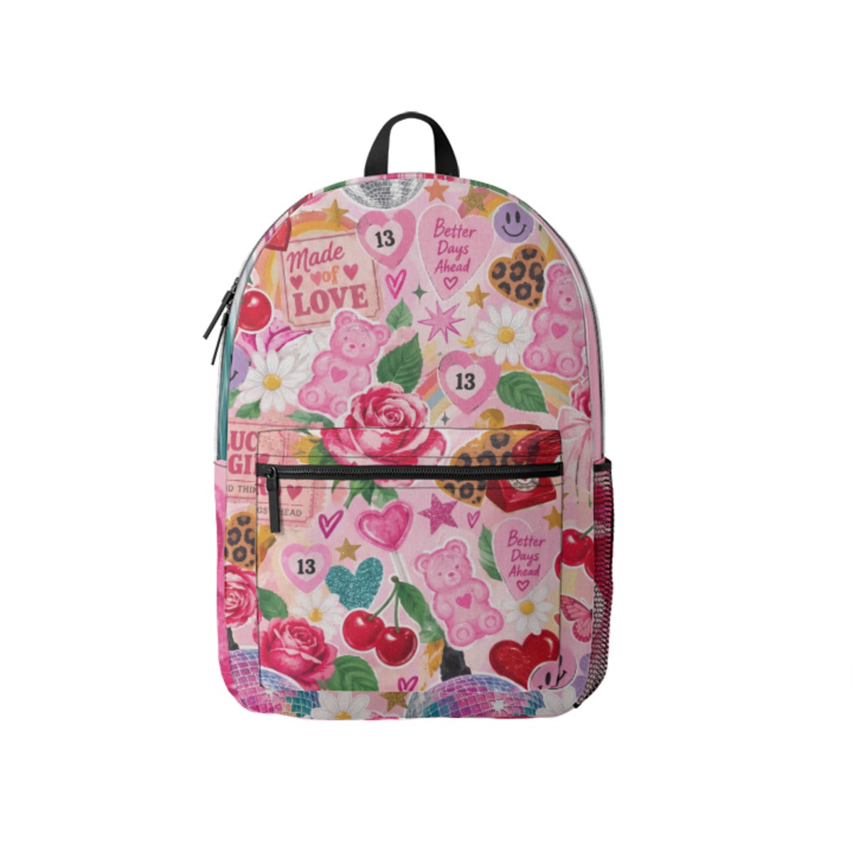 Pink Collage Backpack - print preview