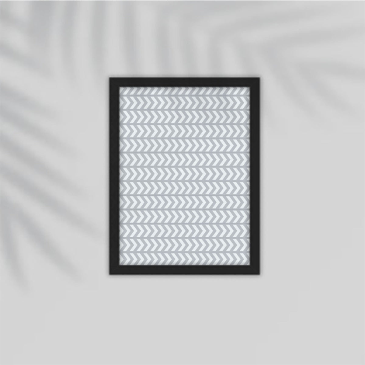 Grey-White Arrows Framed Poster
