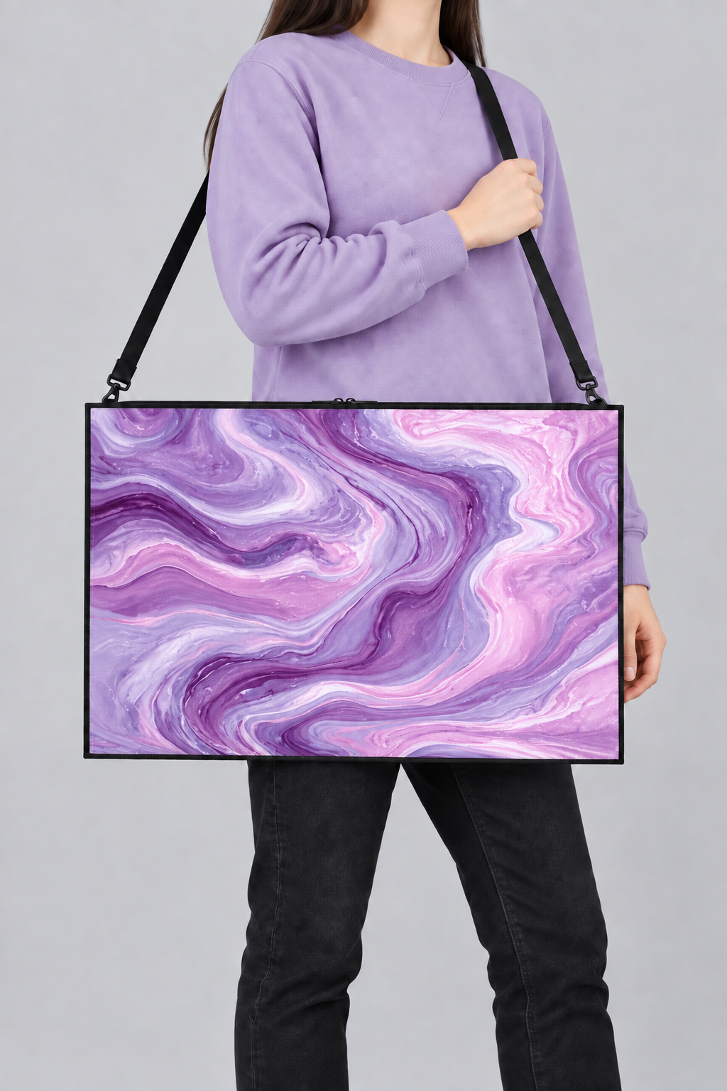 Lavender Flow Art Bag