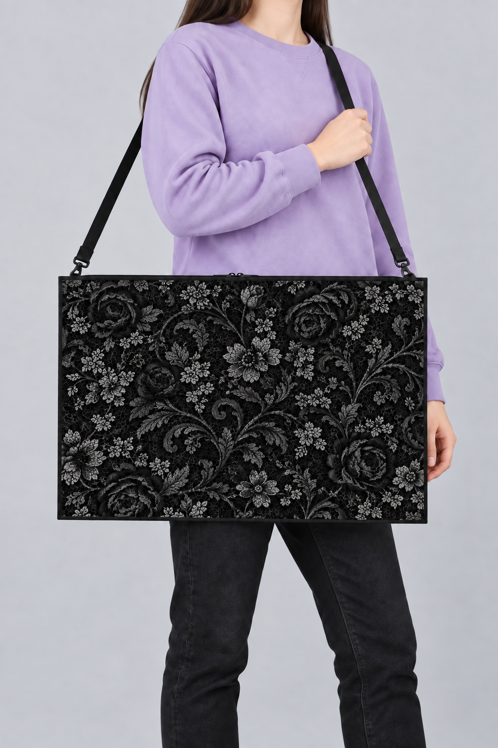 Midnight Lace Art Bag