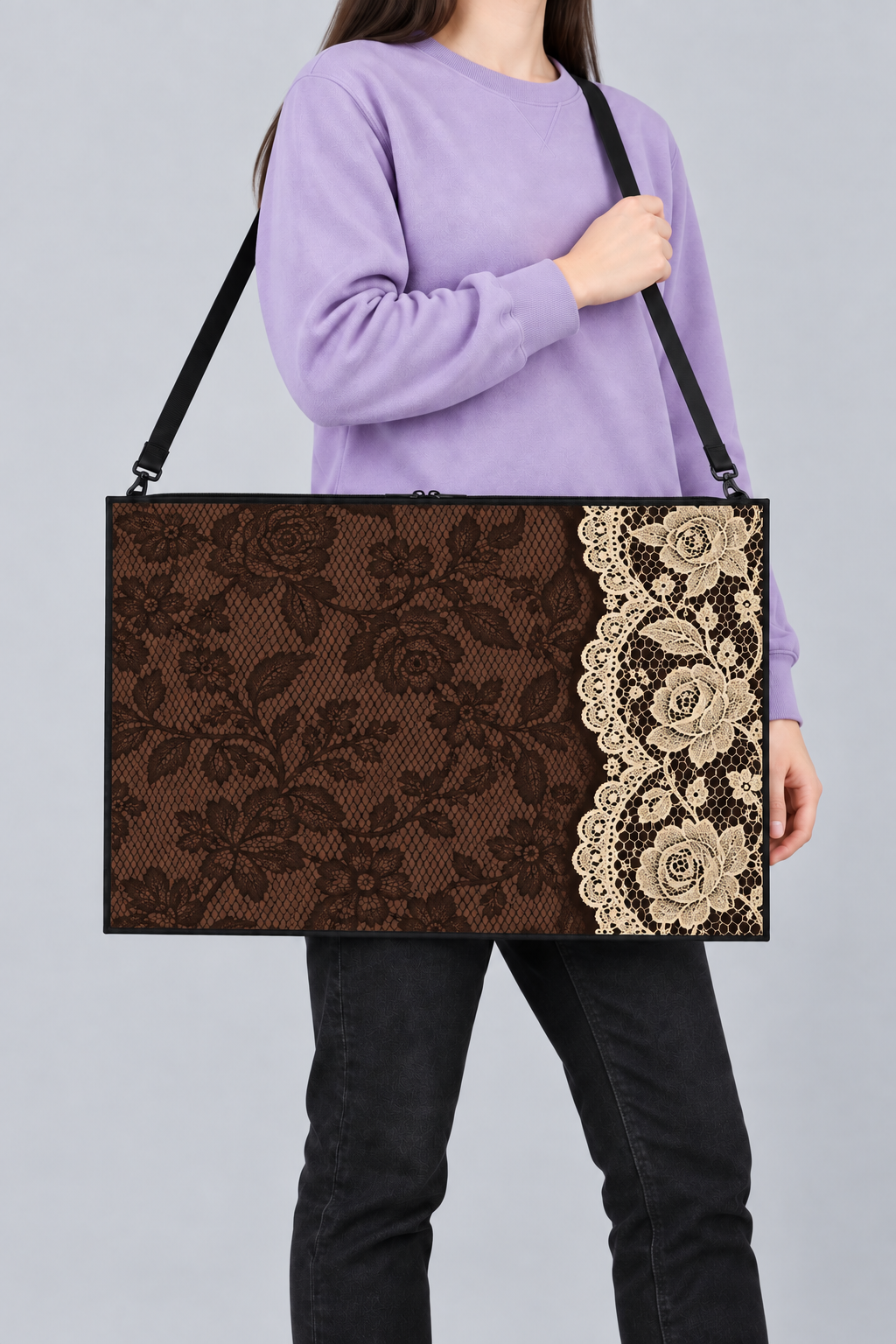 Mocha Lace Art Bag