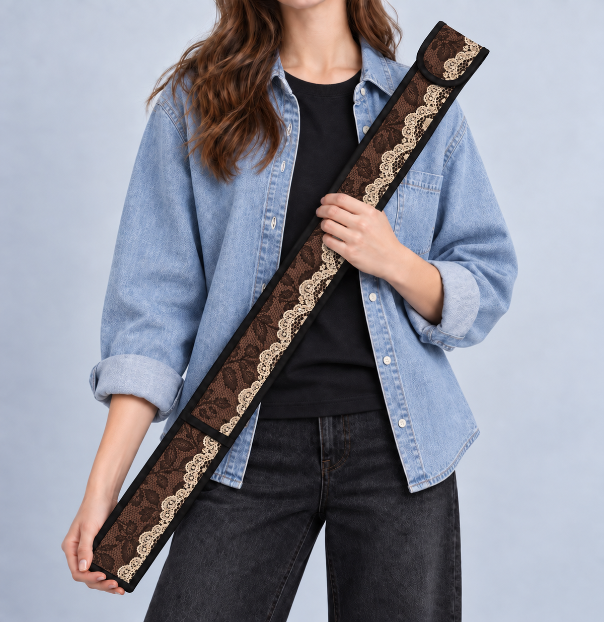 Mocha Lace T-Ruler Cover