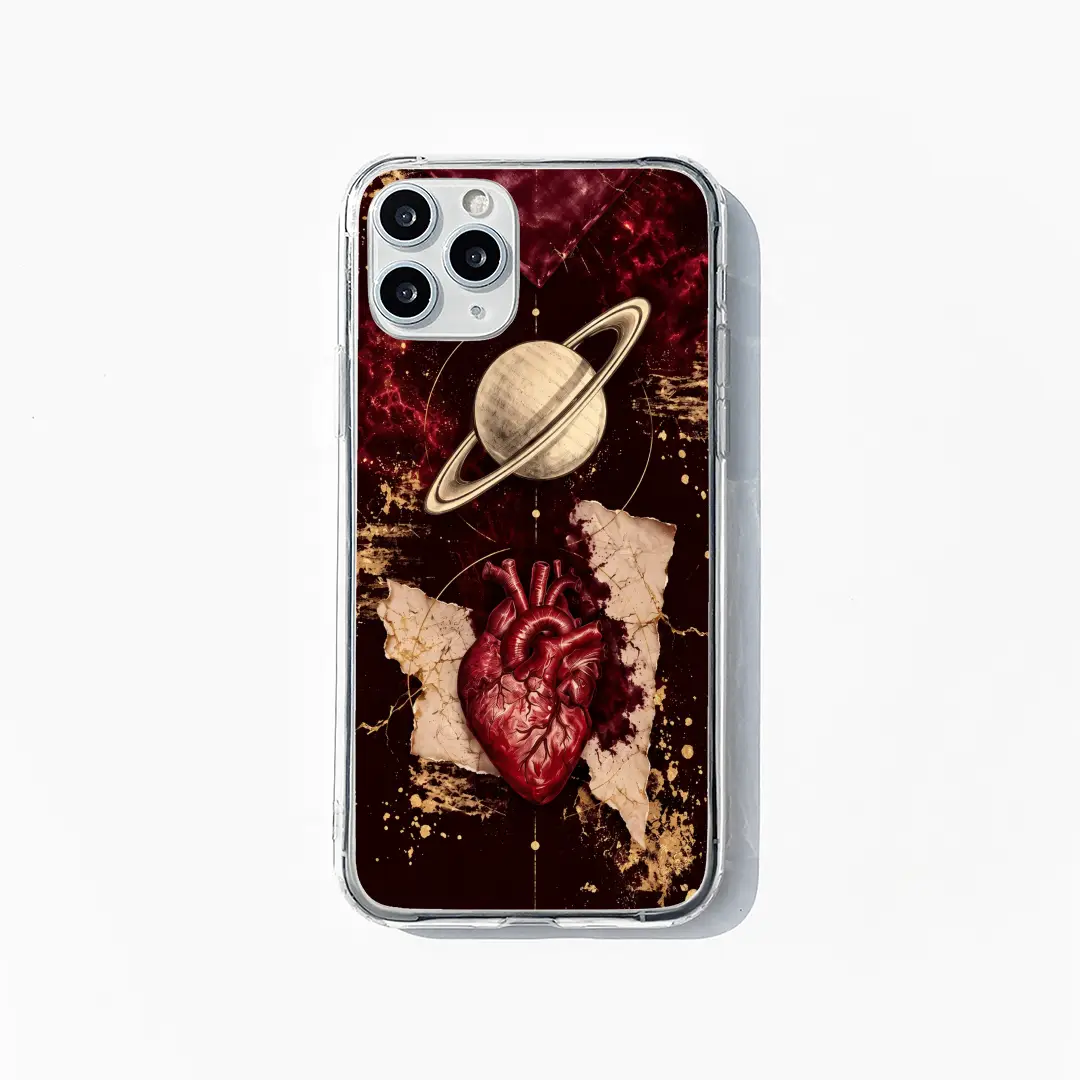Burgundy Anatomy phone case