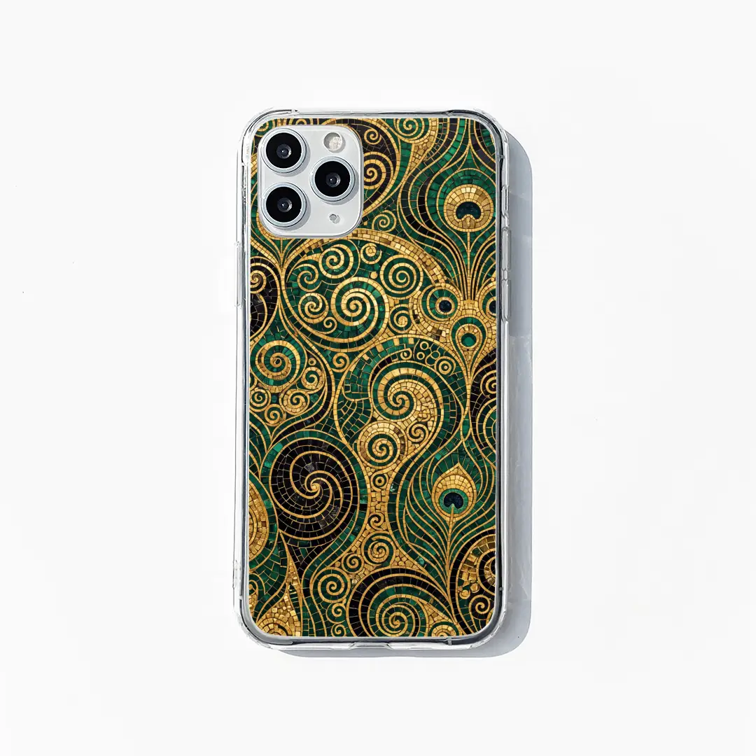 Golden Spirals phone case
