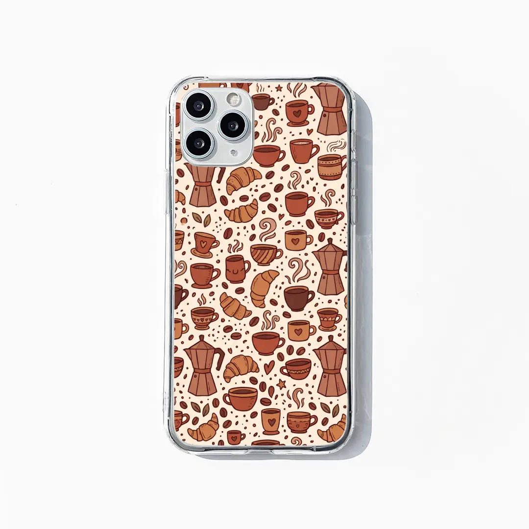 Coffee Doodles phone case