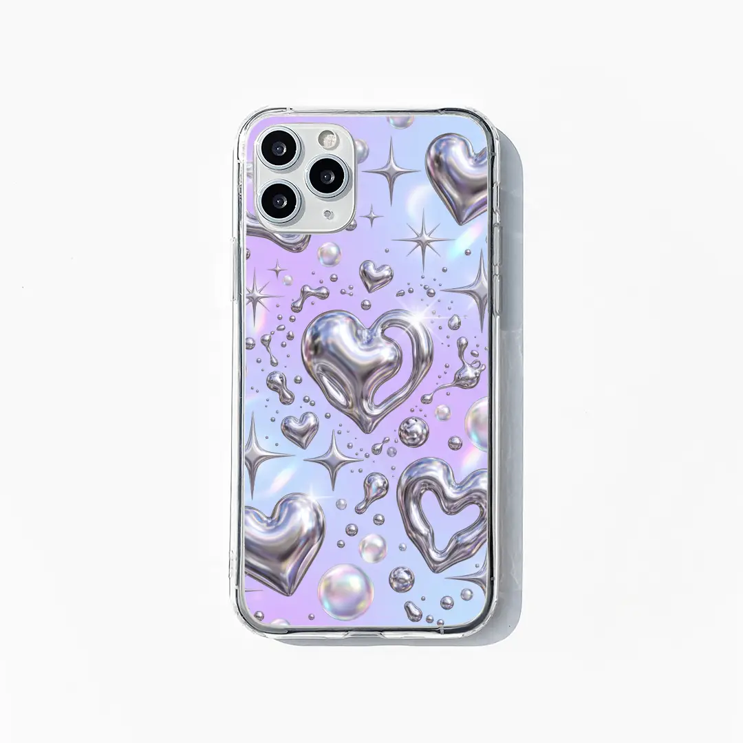 Chrome Bubbles phone case