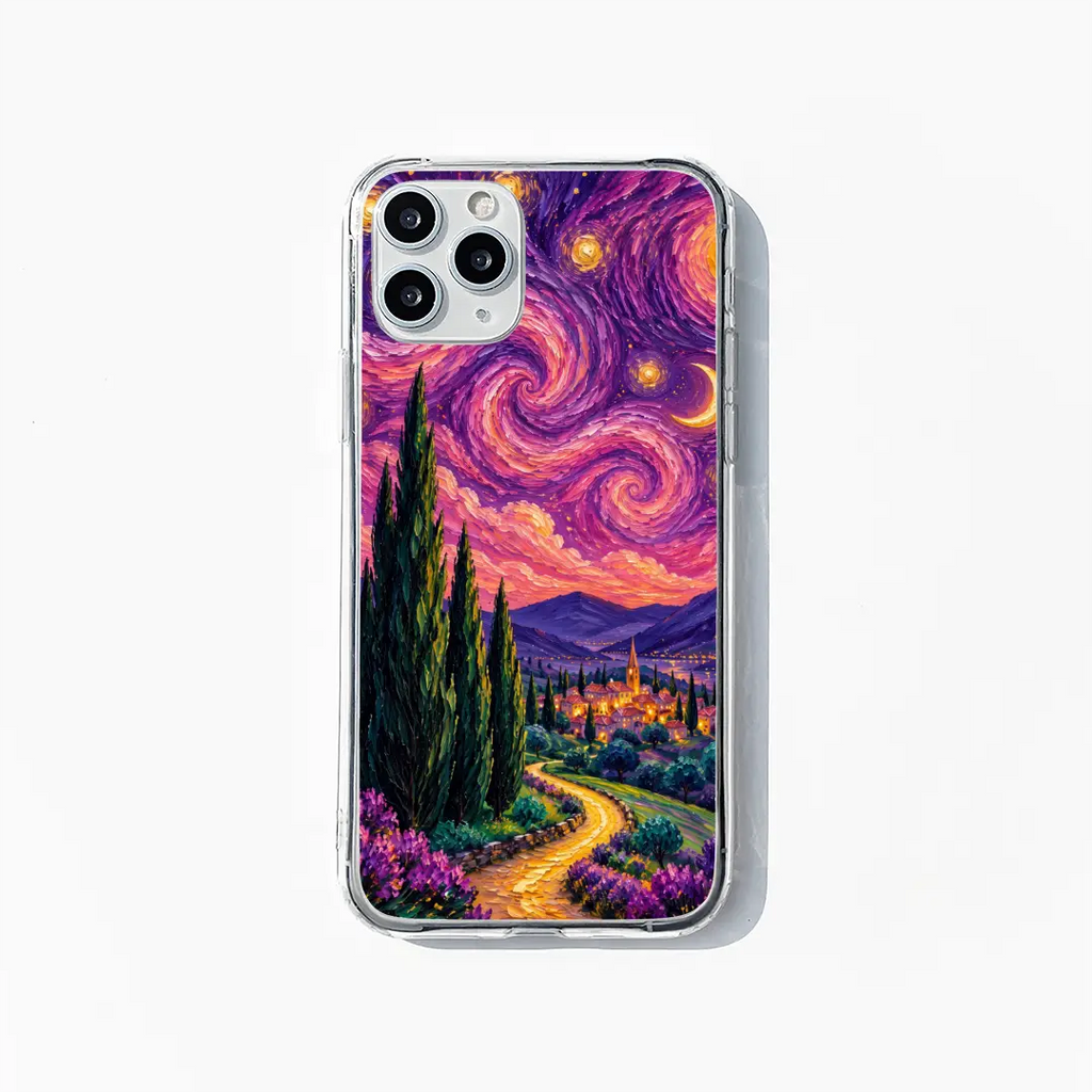 Violet Starry Night phone case