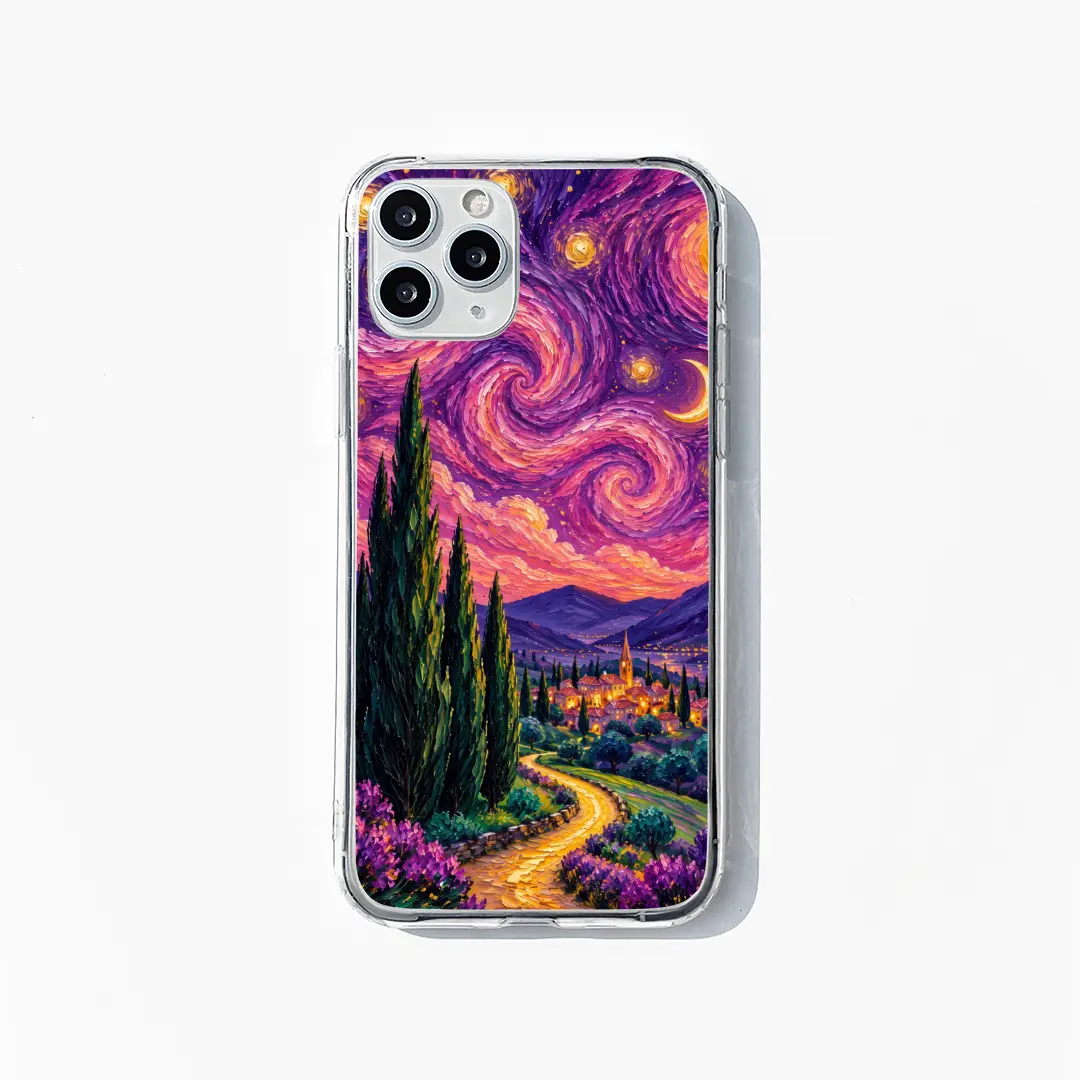 Violet Starry Night phone case