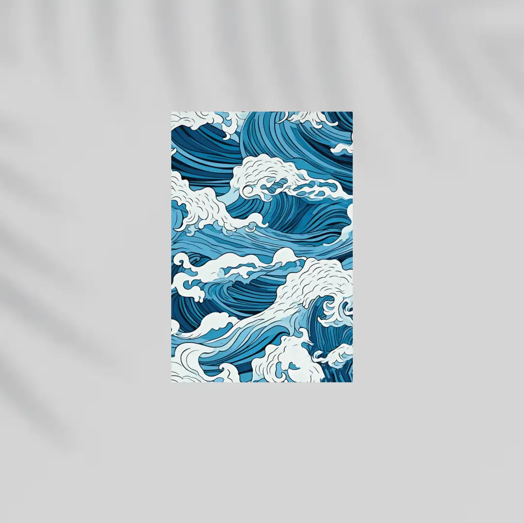 Waves Paper Poster
