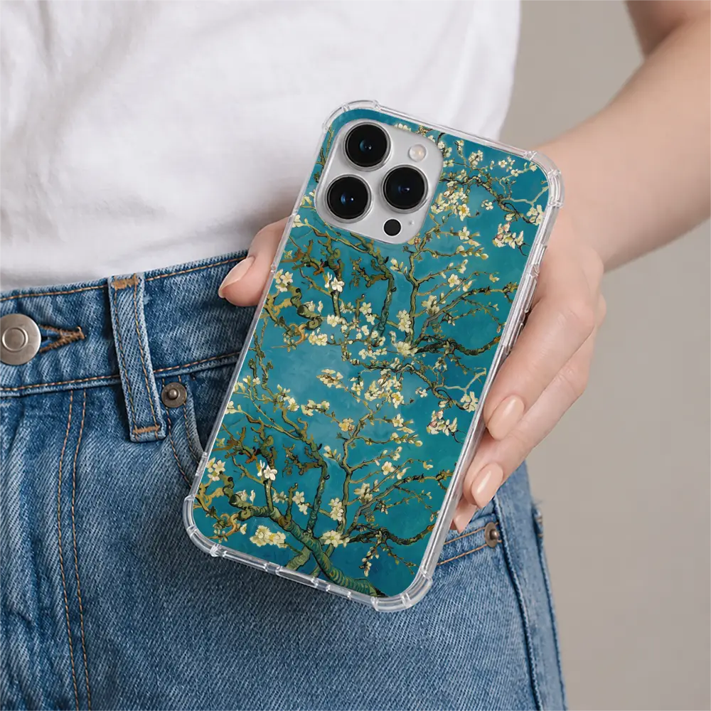 Almond Blossom phone case in hand