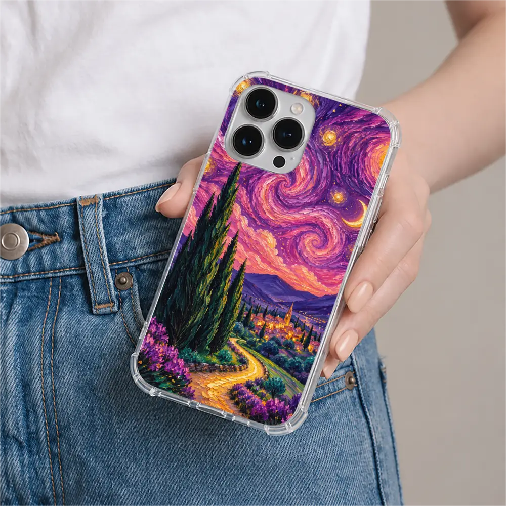 Violet Starry Night phone case