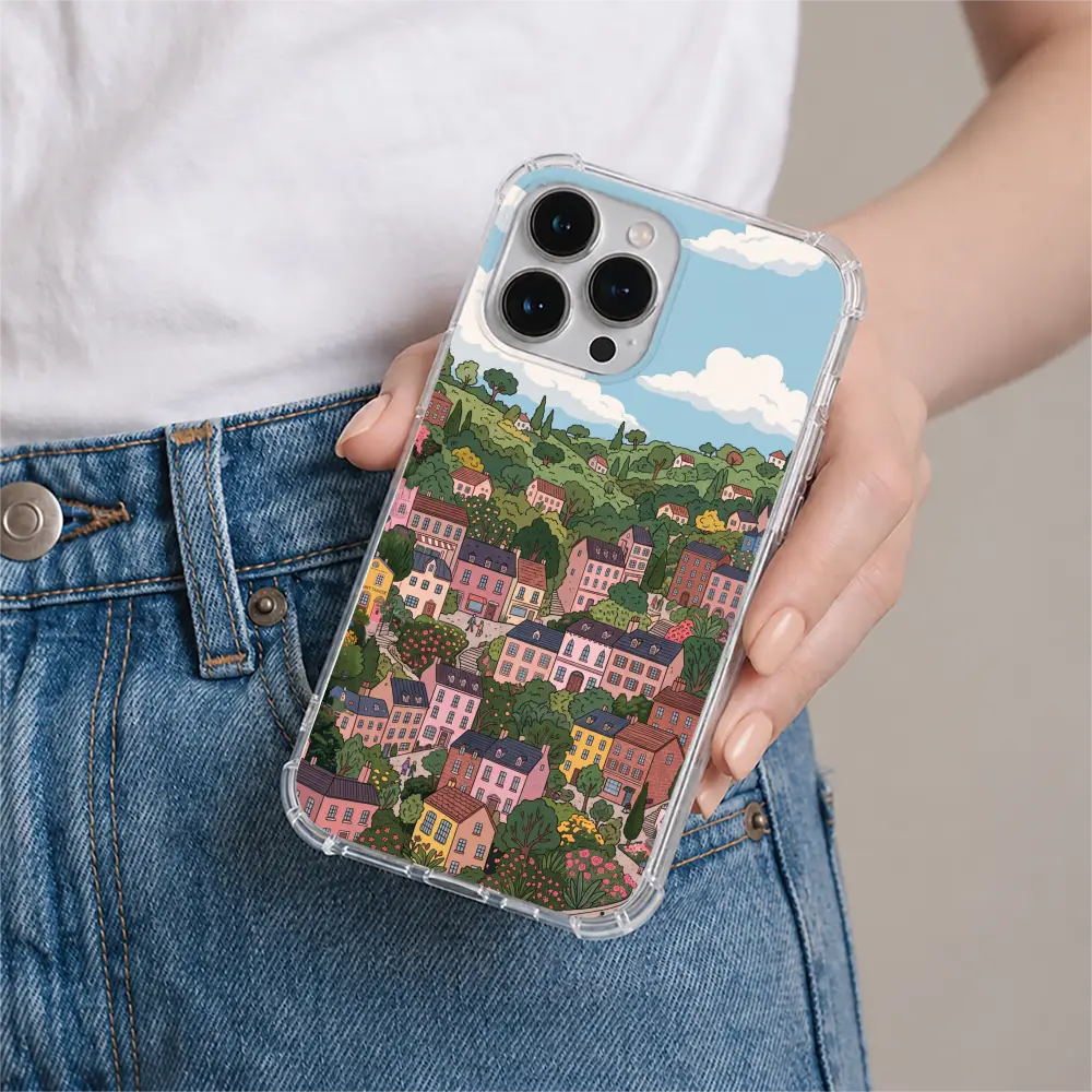 Pastel Town phone case