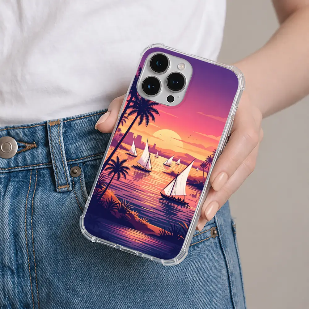 Felucca Sunset phone case