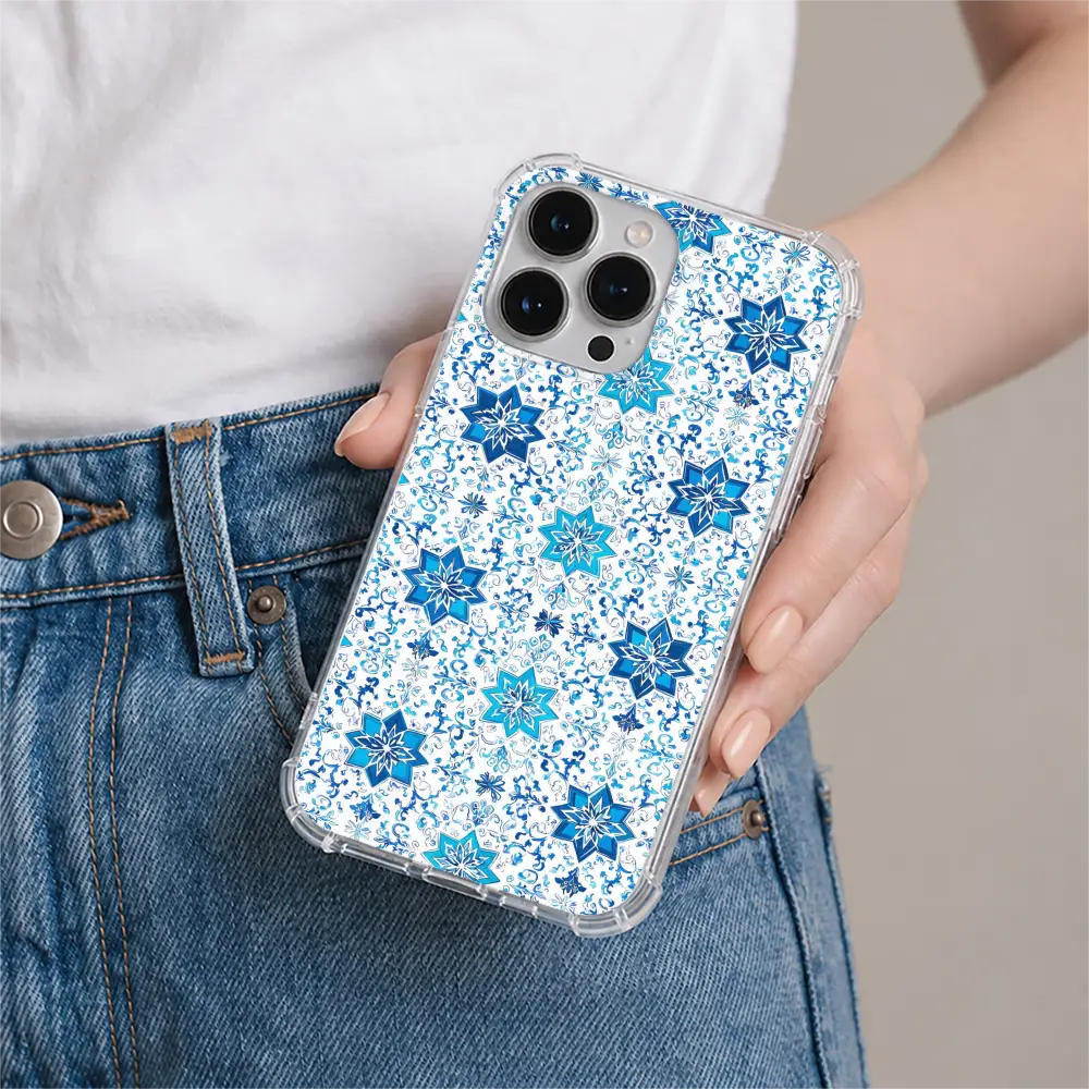 Nile Blue Tiles phone case