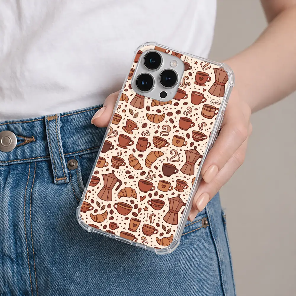 Coffee Doodles phone case