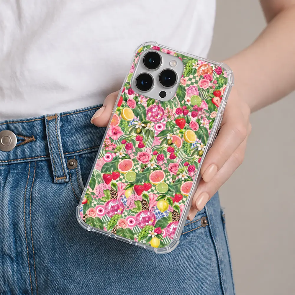 Berry Disco phone case in hand