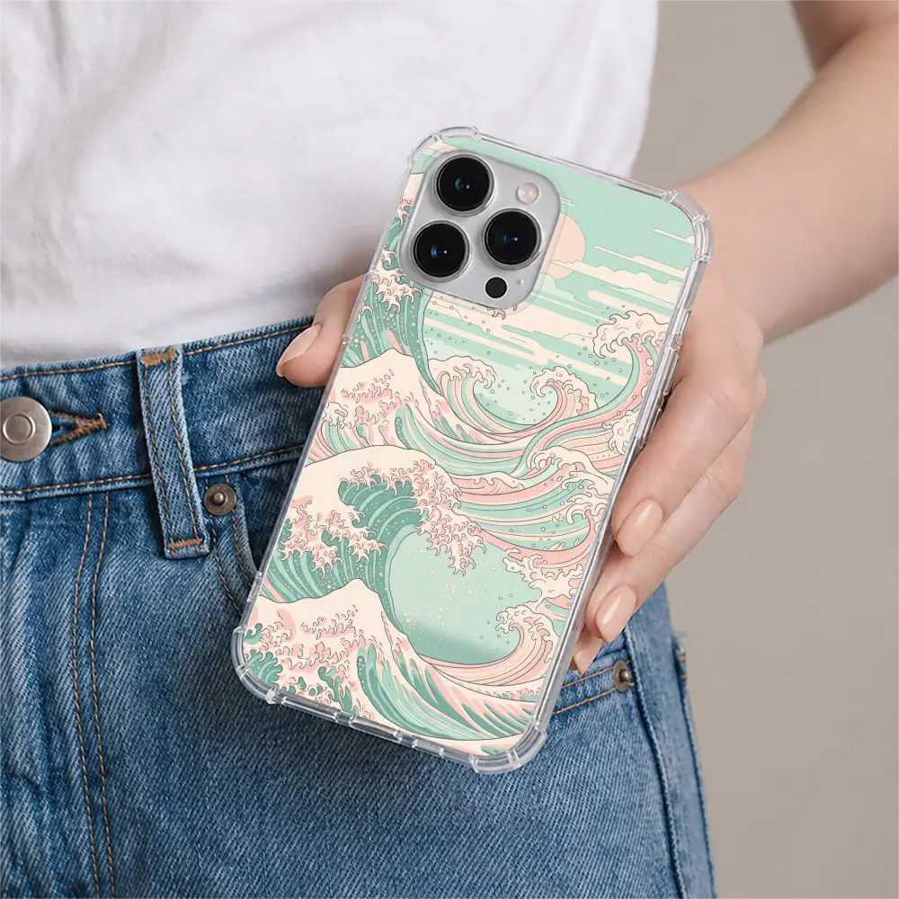 Pink Wave phone case