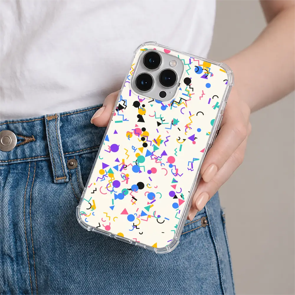 Memphis Confetti phone case