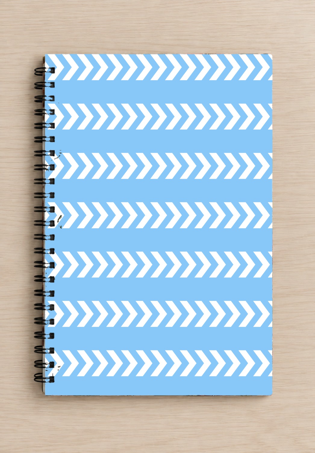 Blue-White Arrows Notebook