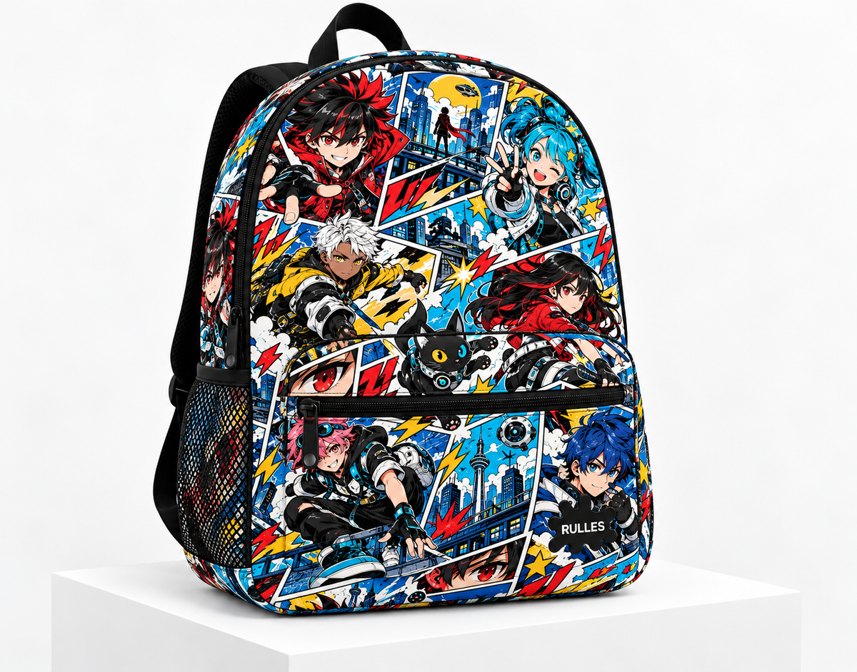 Neon Manga Rush Backpack