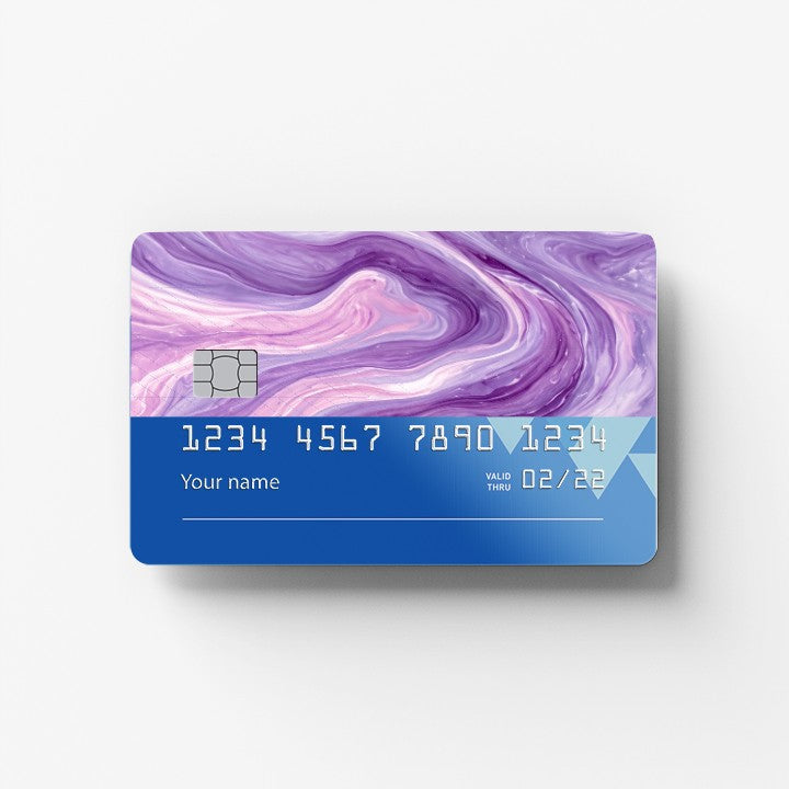 Lavender Flow Credit Card Sticker