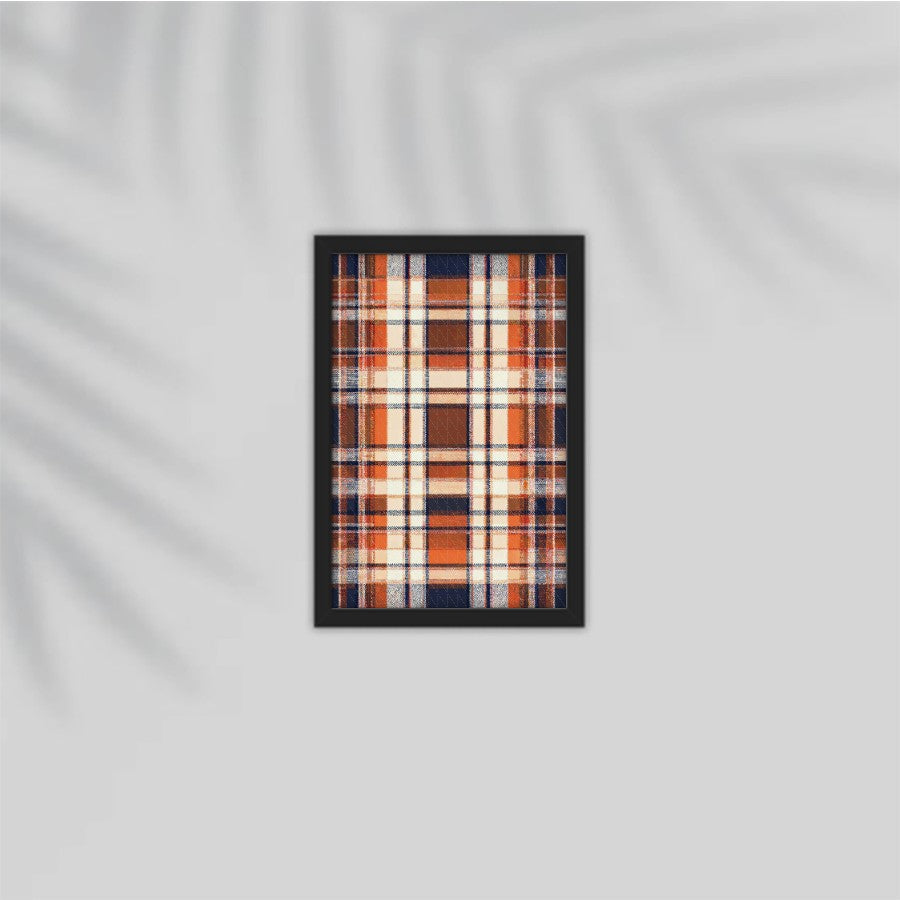 Tartan Cocoa Framed Poster
