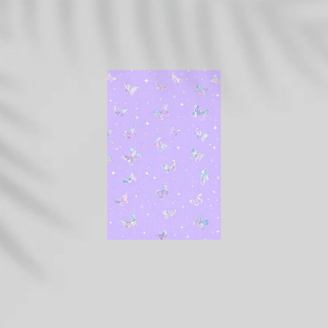 Y2K Butterflies Paper Poster