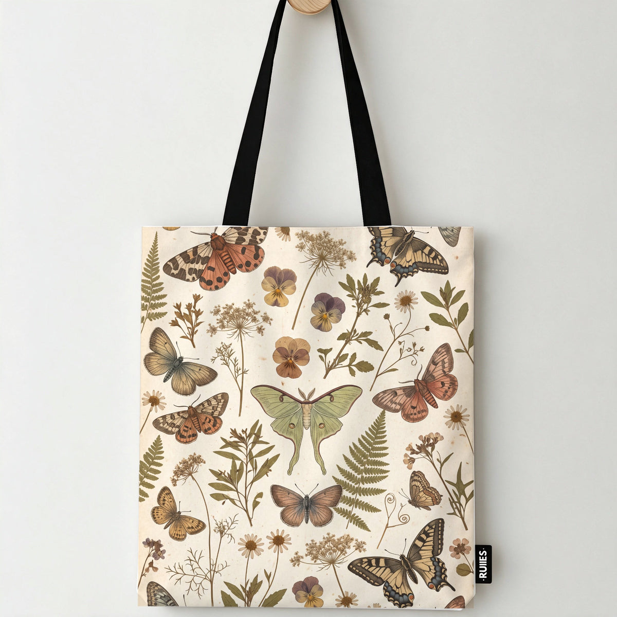 Butterfly Collage Tote Bag
