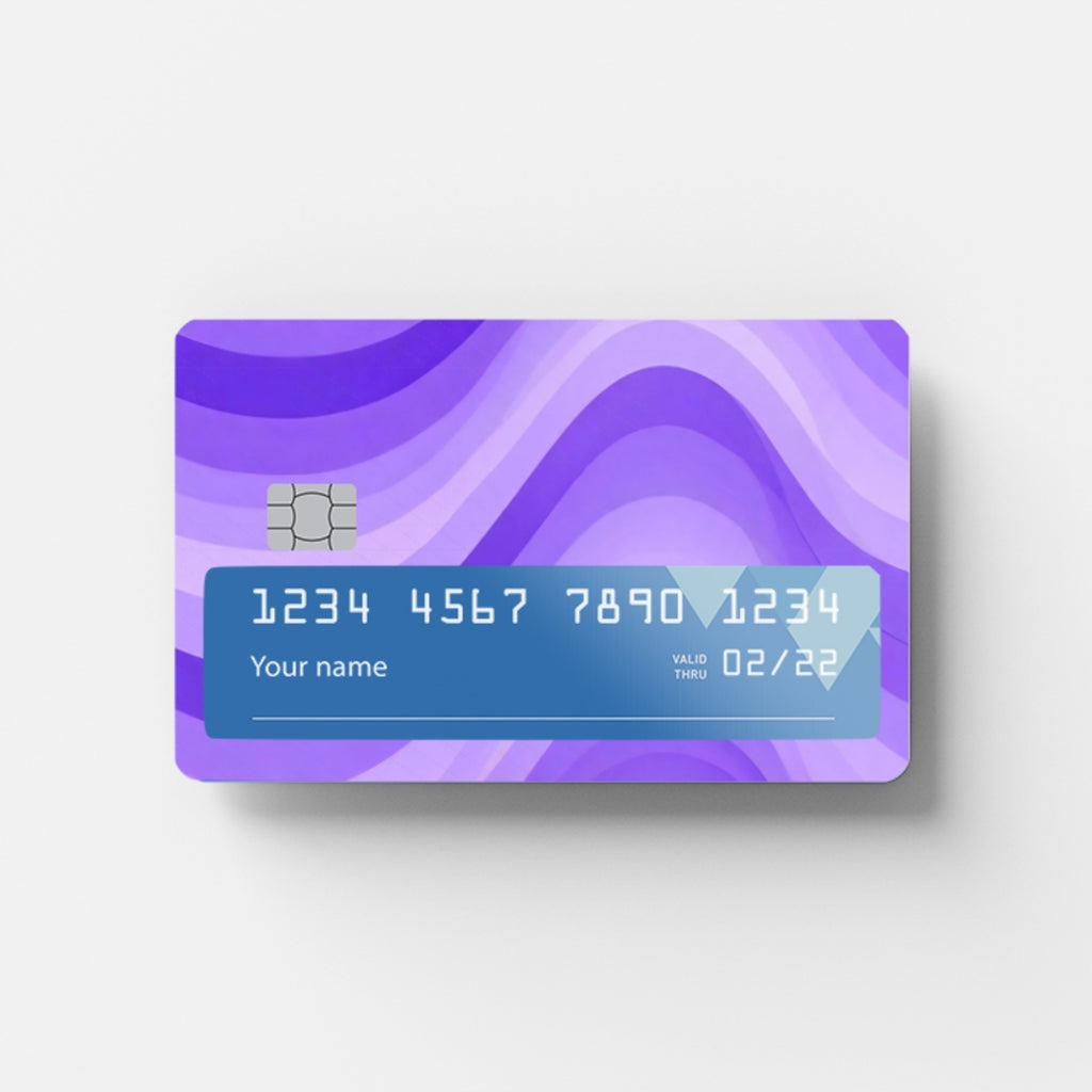 Purple Gradient Credit Card Sticker