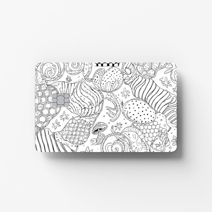 Doodle Maze Credit Card Sticker
