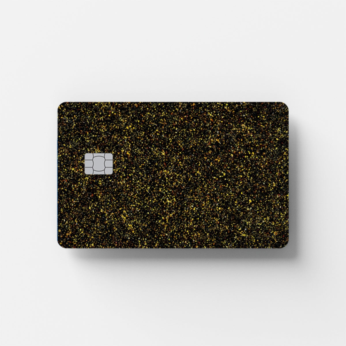 Yellow Glitter Credit Card Sticker