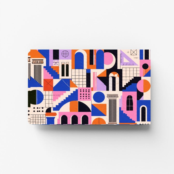 Bauhaus Blocks Credit Card Sticker