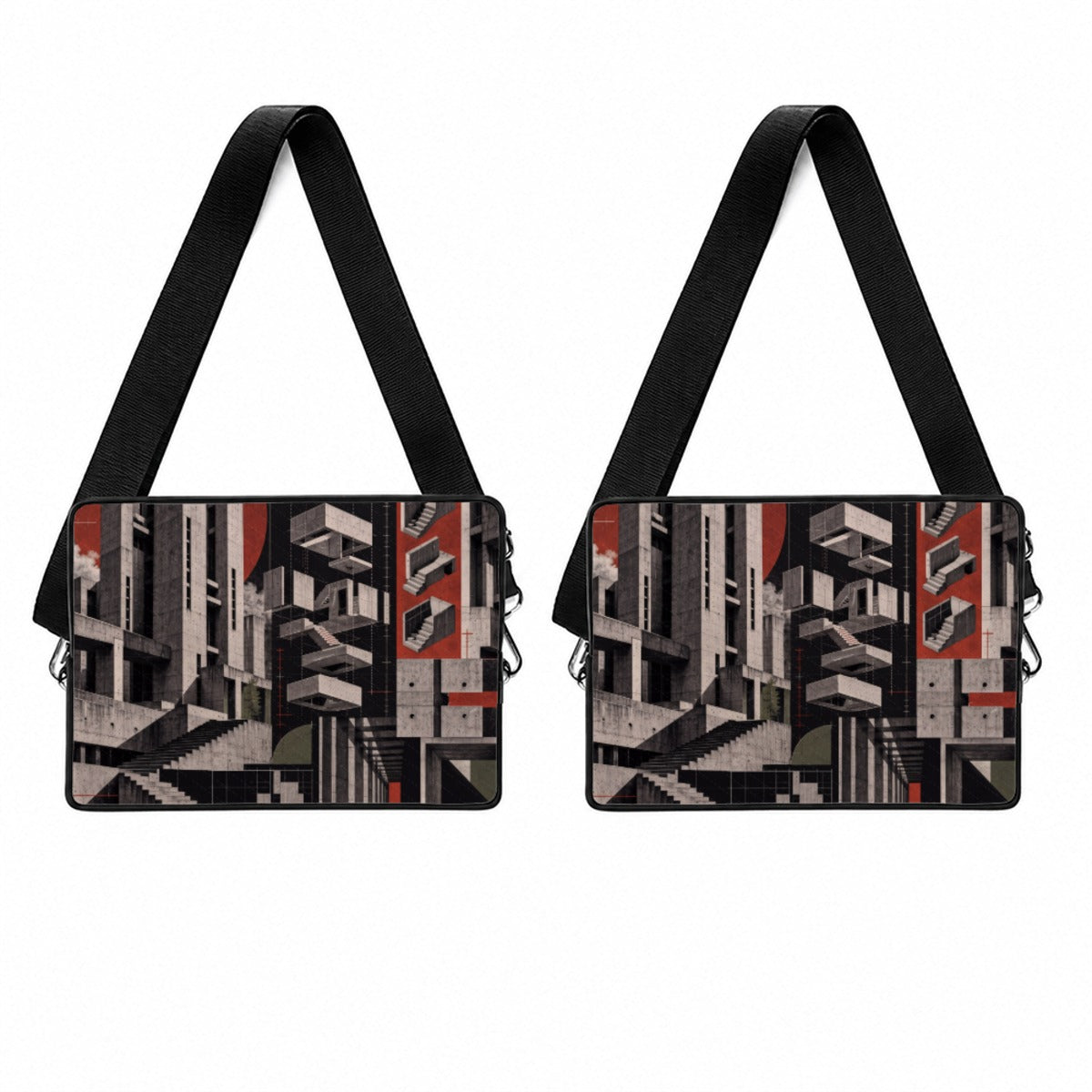 Brutalist Blocks Laptop Sleeve - print preview