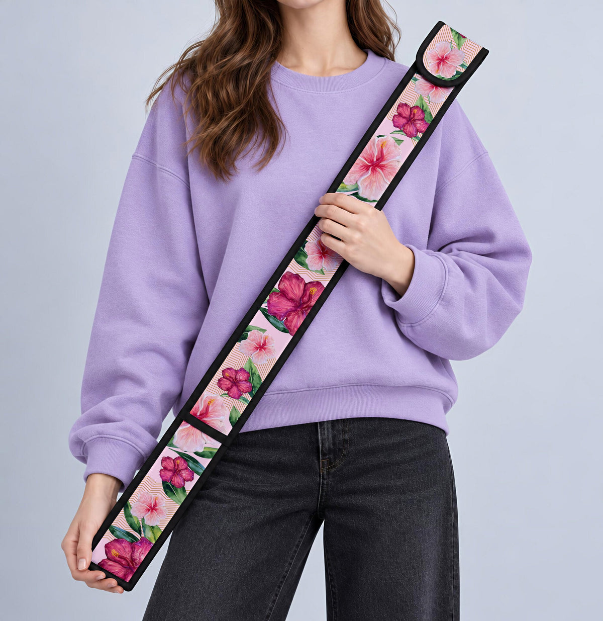 Purple Flowers T-Ruler Cover