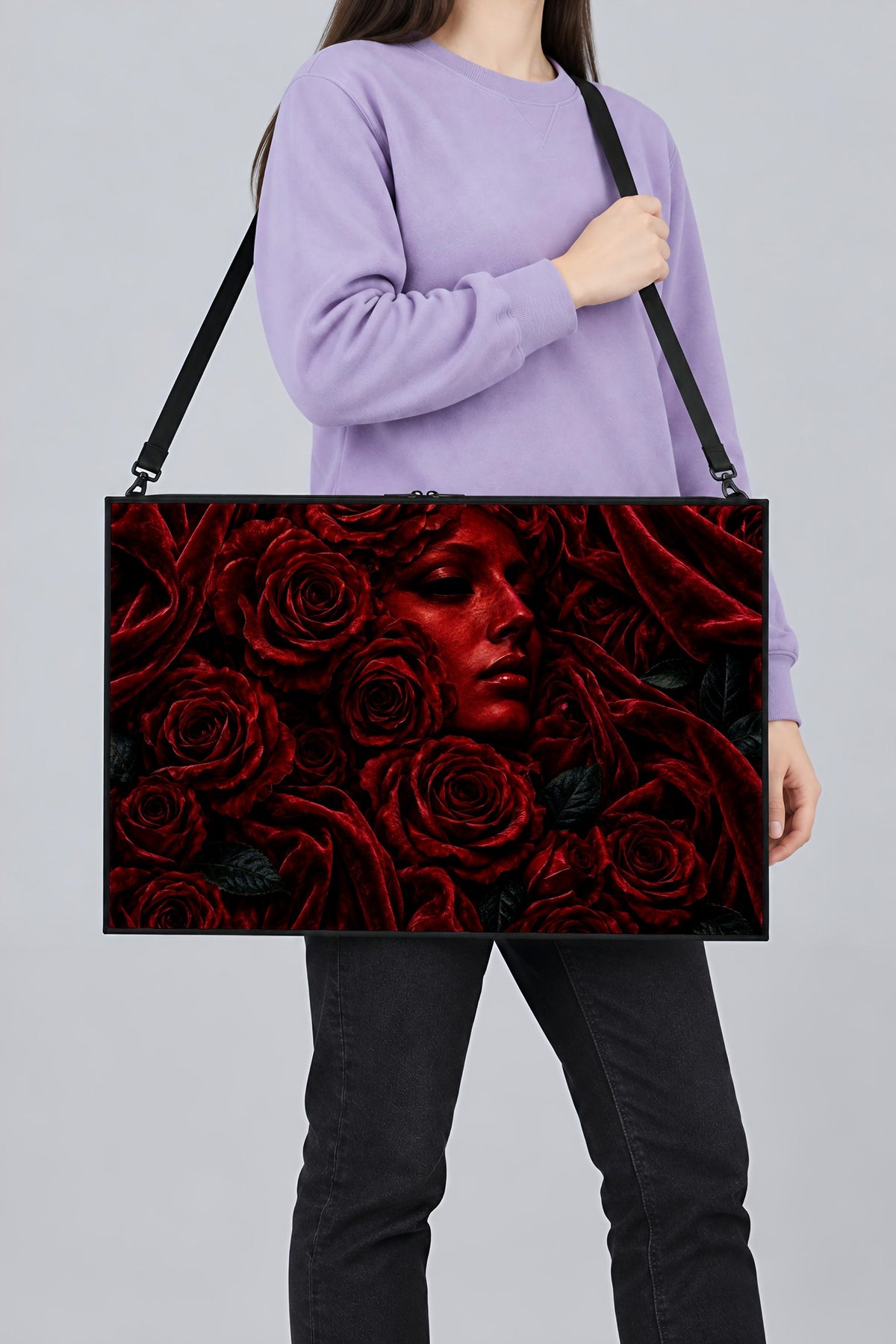 Red Rose Art Bag