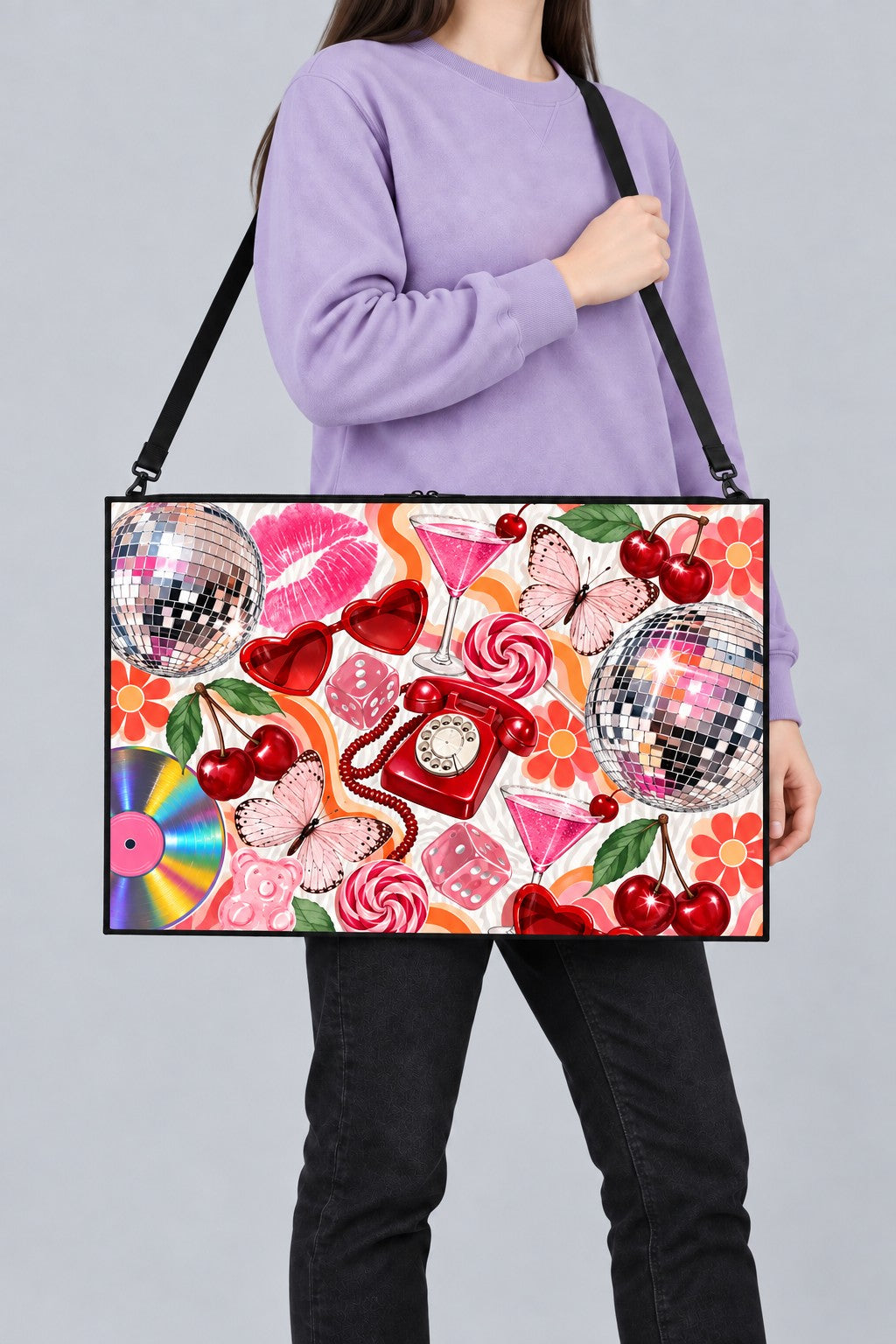 Retro Pop Disco Art Bag