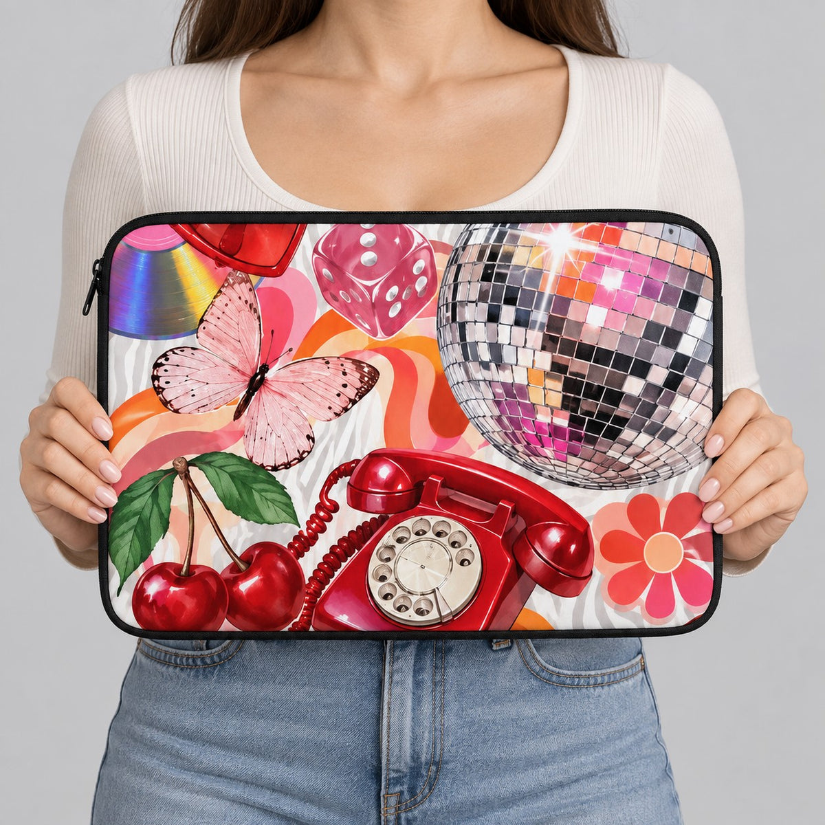 Retro Pop Disco Laptop Sleeve