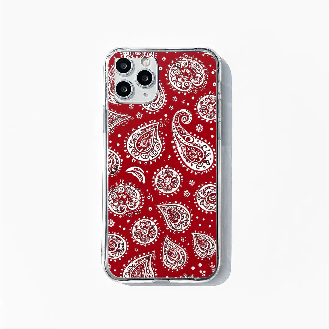 Red Paisley Phone Case