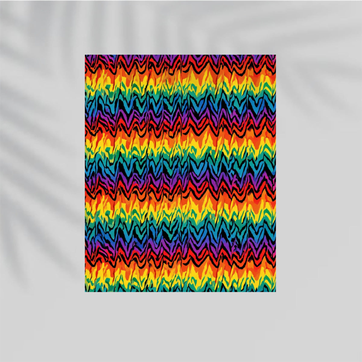Frequency Zebra Paper Poster