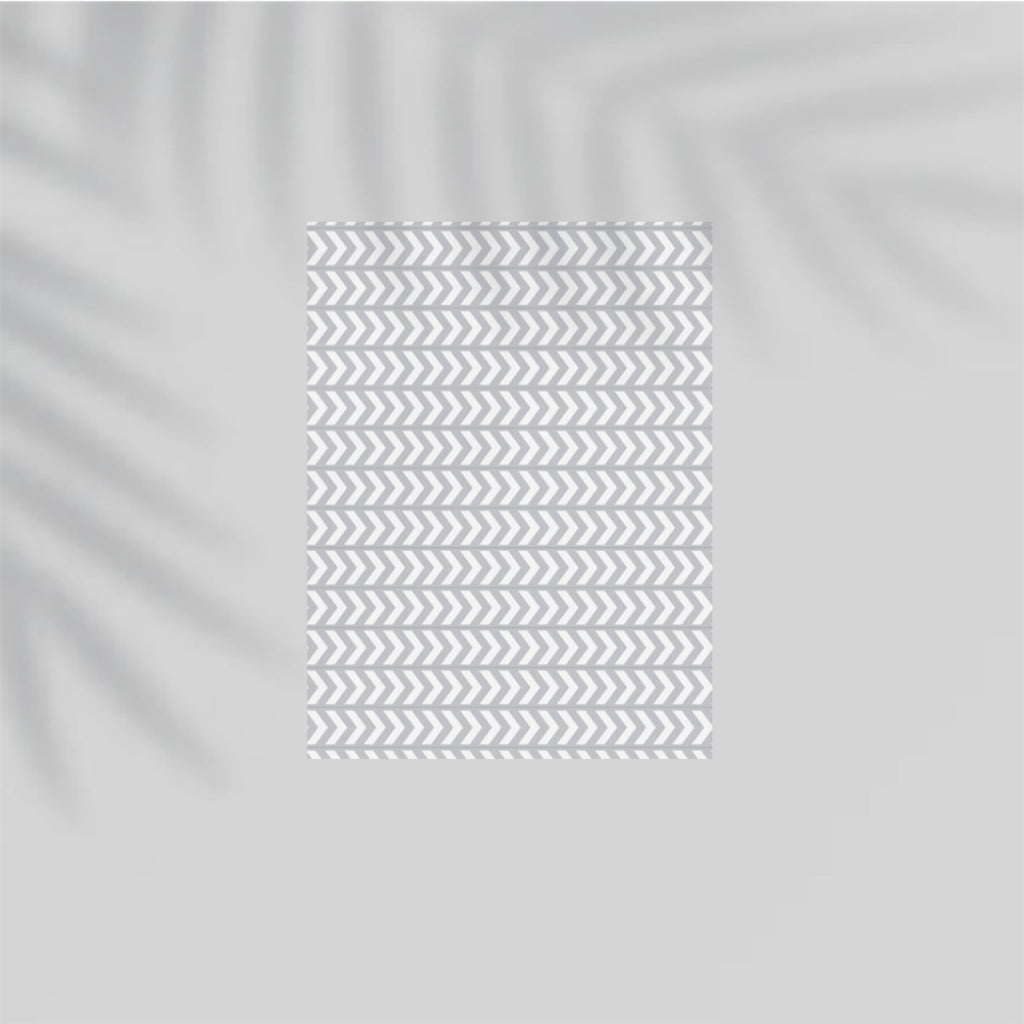 Grey-White Arrows Paper Poster