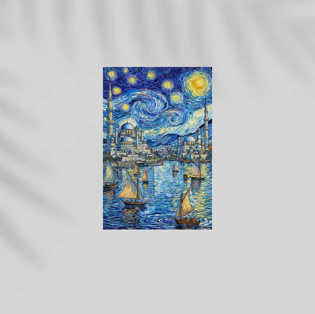 Cairo Starry Night Paper Poster