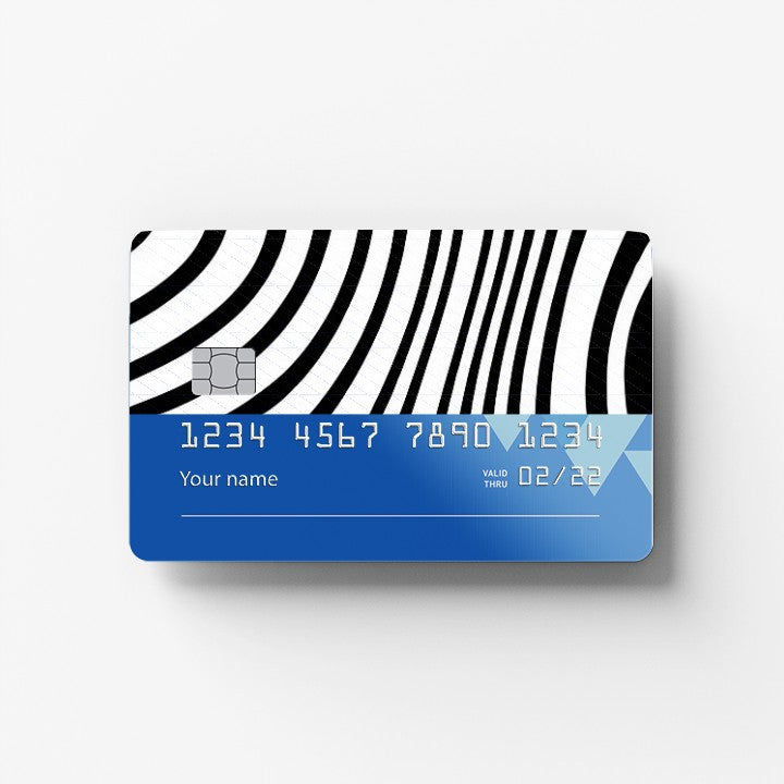 Zebra Credit Card Sticker