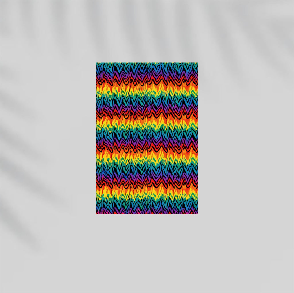 Frequency Zebra Paper Poster