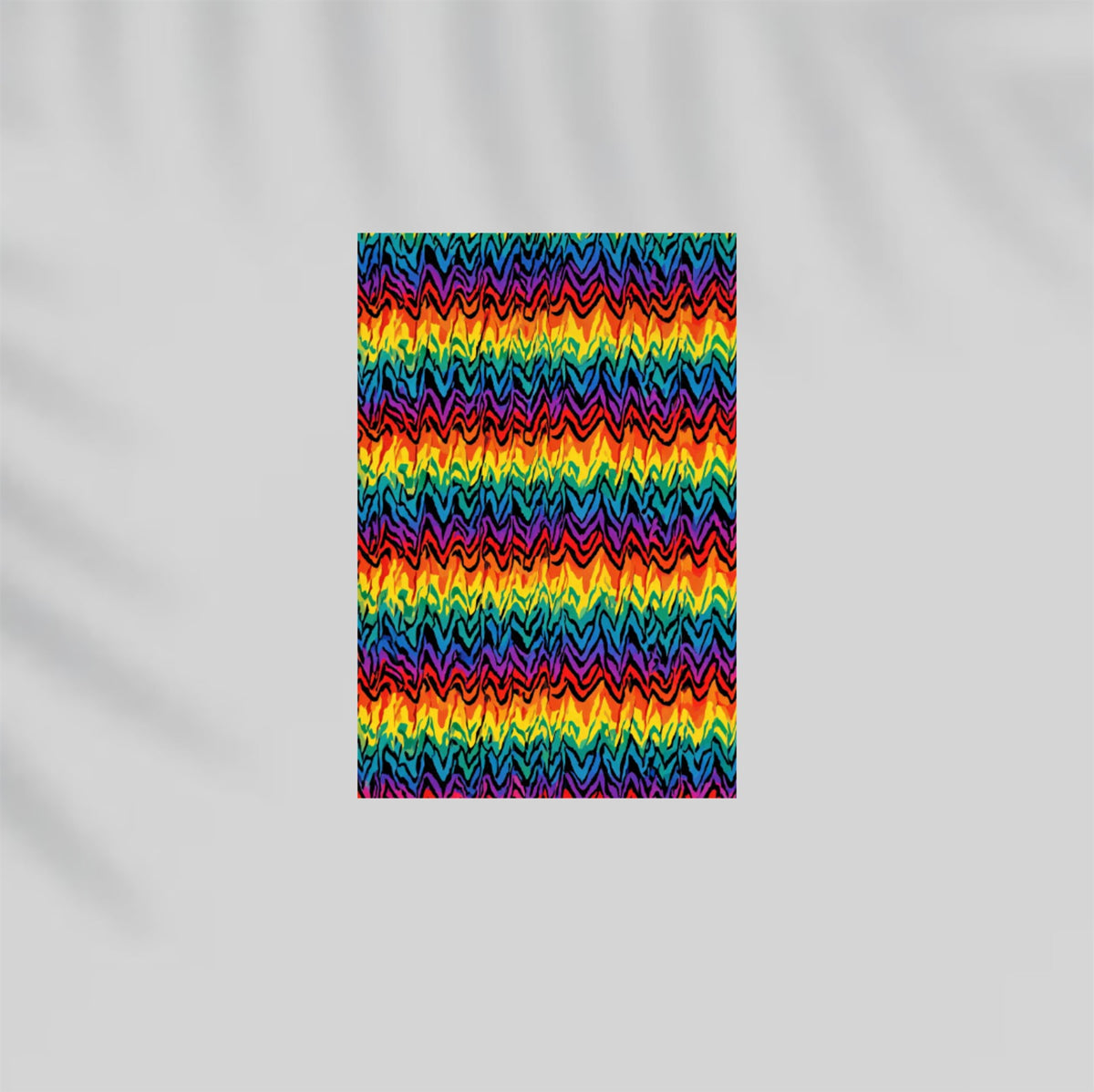 Frequency Zebra Paper Poster
