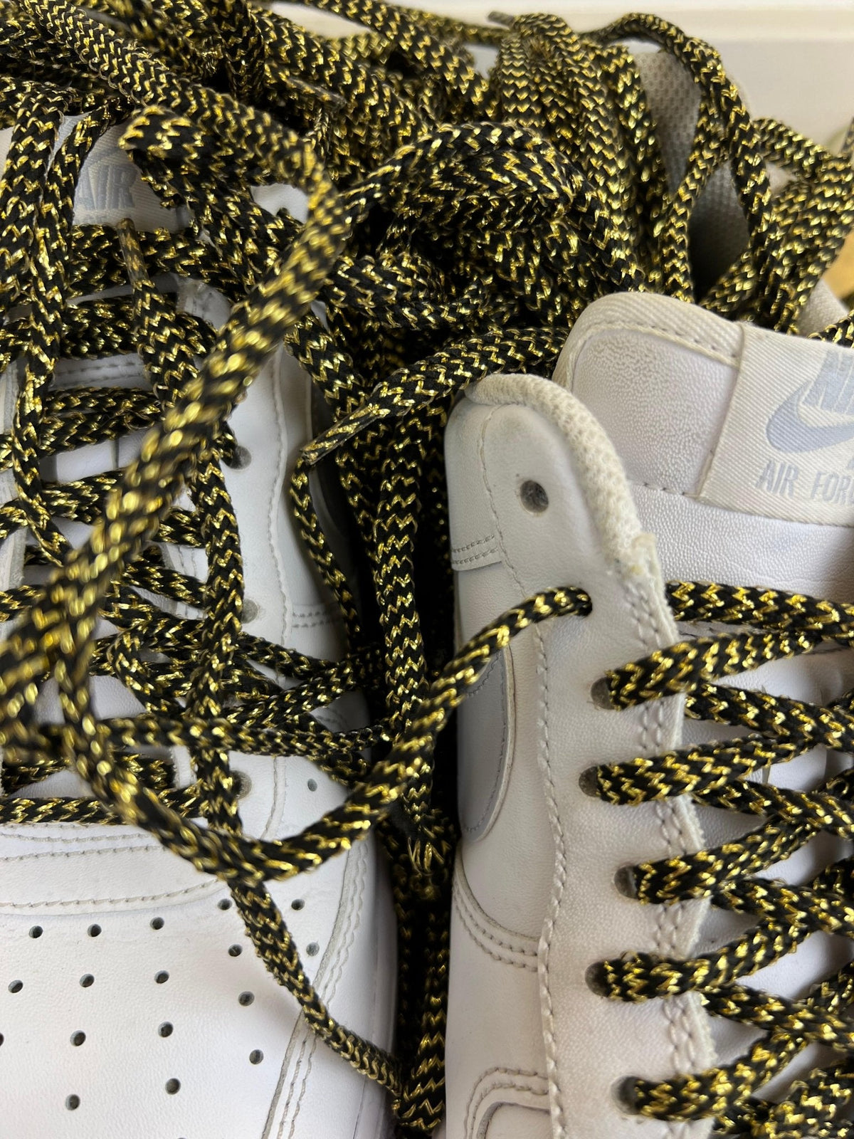 Yellow Glitter Shoe Laces