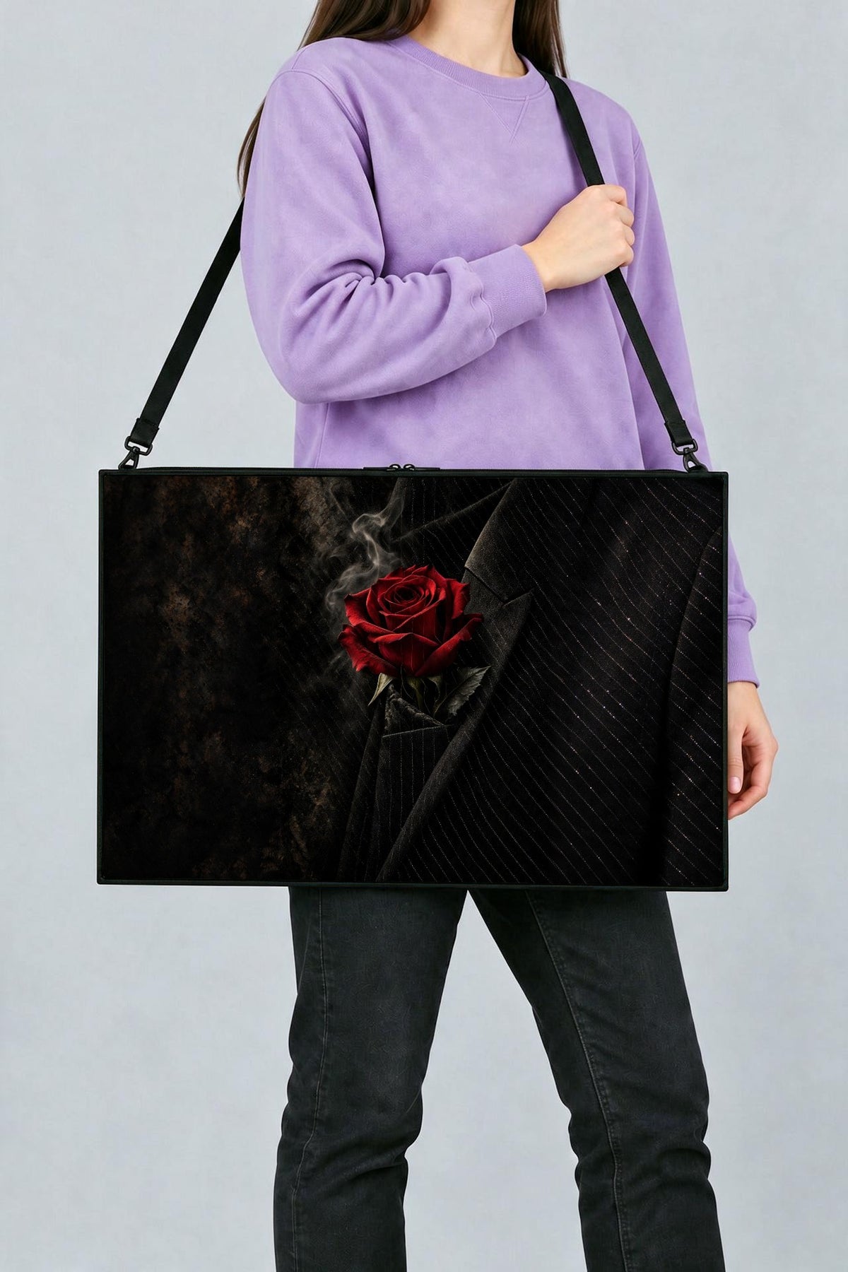 Midnight Rose Art Bag