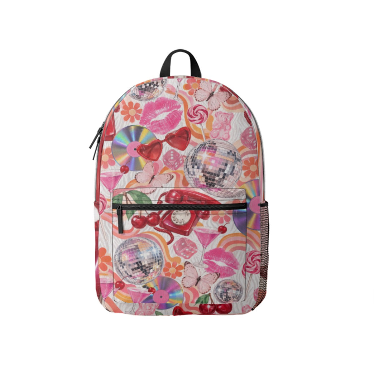 Retro Pop Disco Backpack - print preview